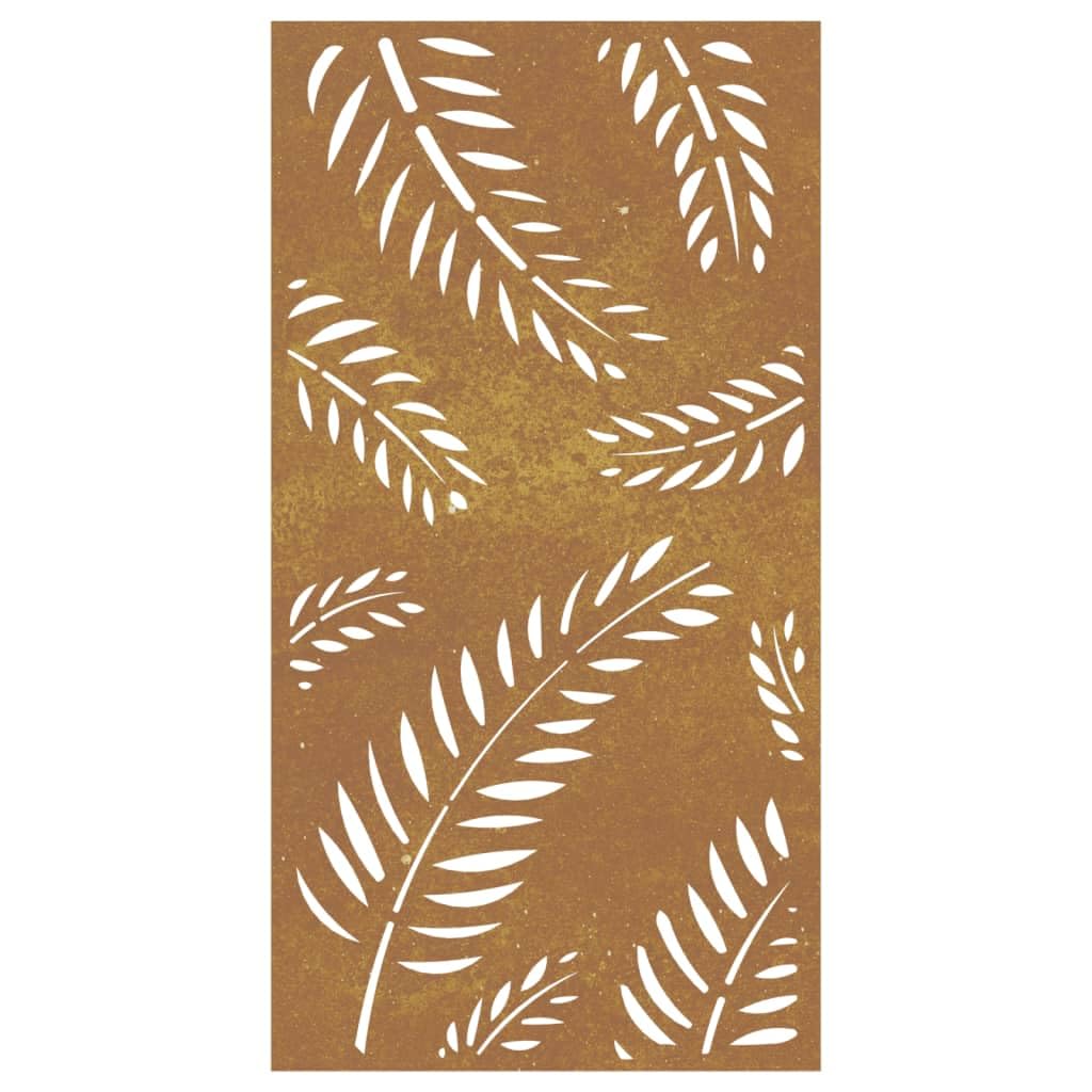 vidaXL Garten-Wanddeko 105x55 cm Cortenstahl Blatt