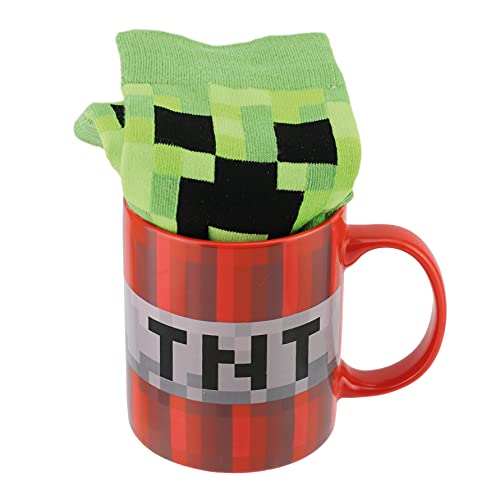 Paladone Minecraft Tasse & Socken Geschenkset TNT Creeper