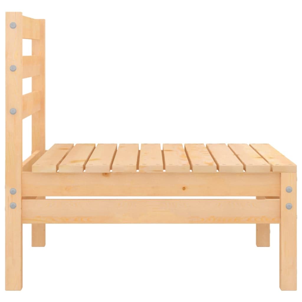 vidaXL Heim & Garten Gartensofa 2-Sitzer Kiefer Braun Massivholz