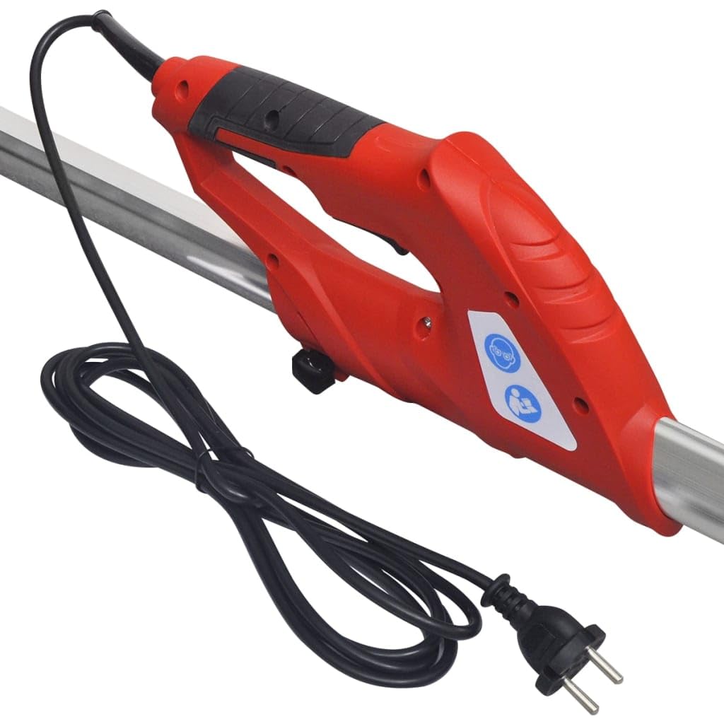 vidaXL Trockenbauschleifer Rot 750 W Deckenschleifer Teleskop