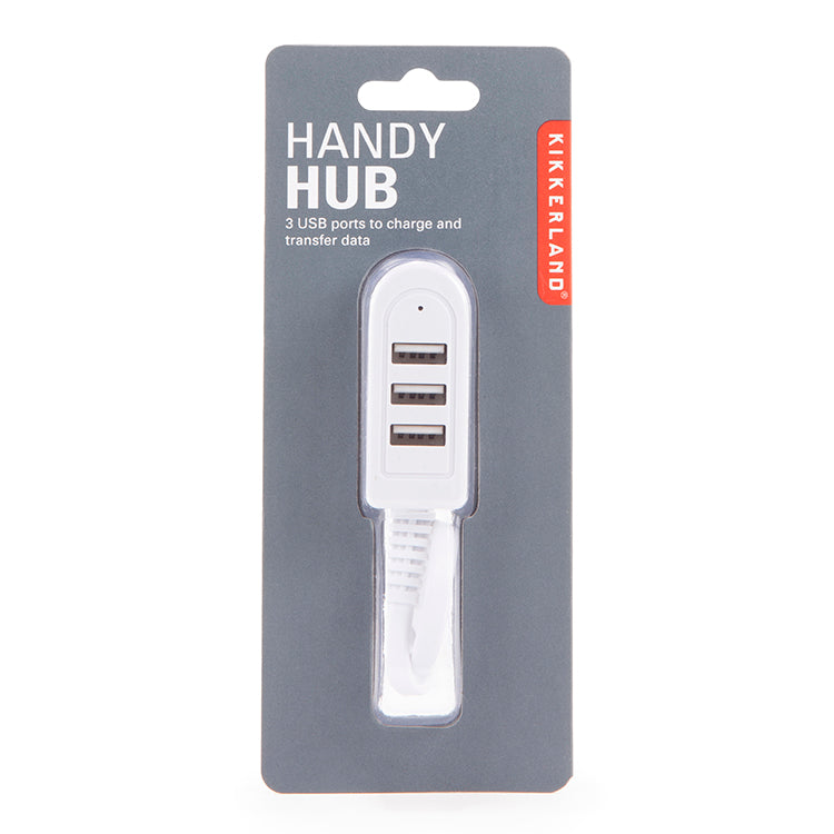 Kikkerland Home Handy Hub USB-Hub 3 Ports Kompakt