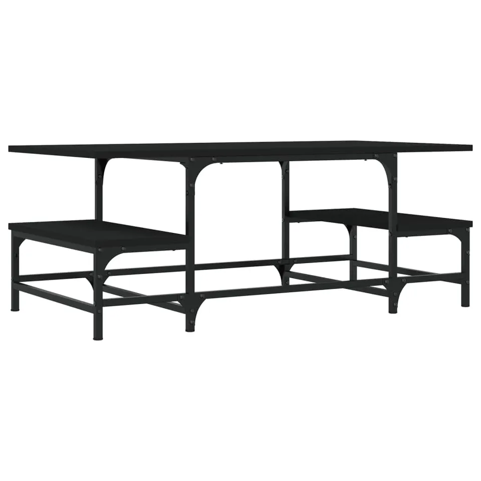 vidaXL Möbel Couchtisch Schwarz 100x50,5x40 cm Holz