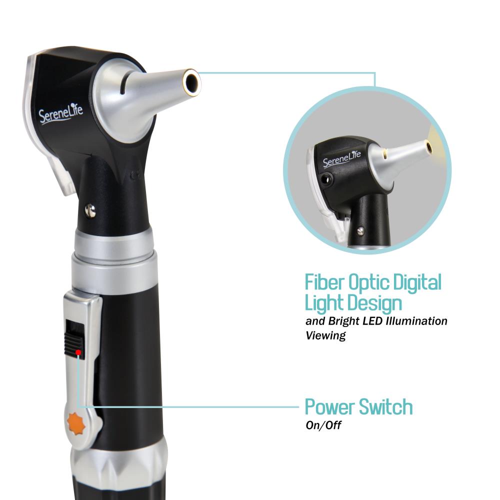 Serenelife Health & Beauty Otoskop 3X LED Ohrenspiegel Familie