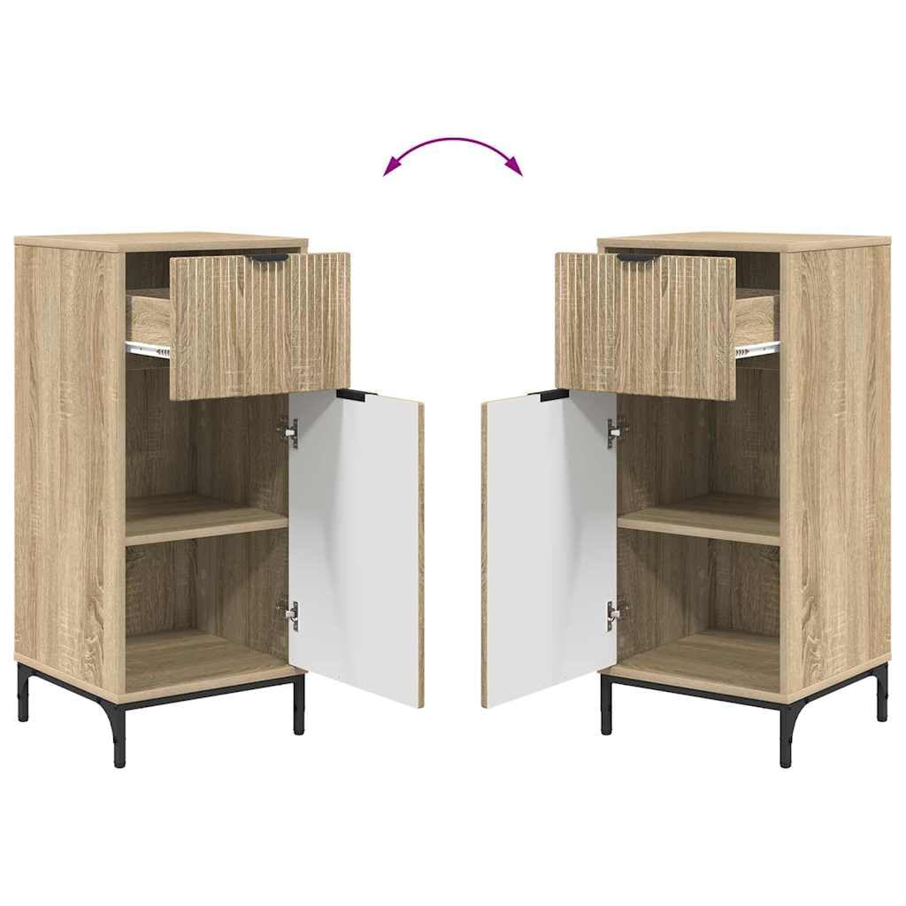 vidaXL Heim & Garten Badezimmermöbel-Set 2-tlg Sonoma-Eiche Holz