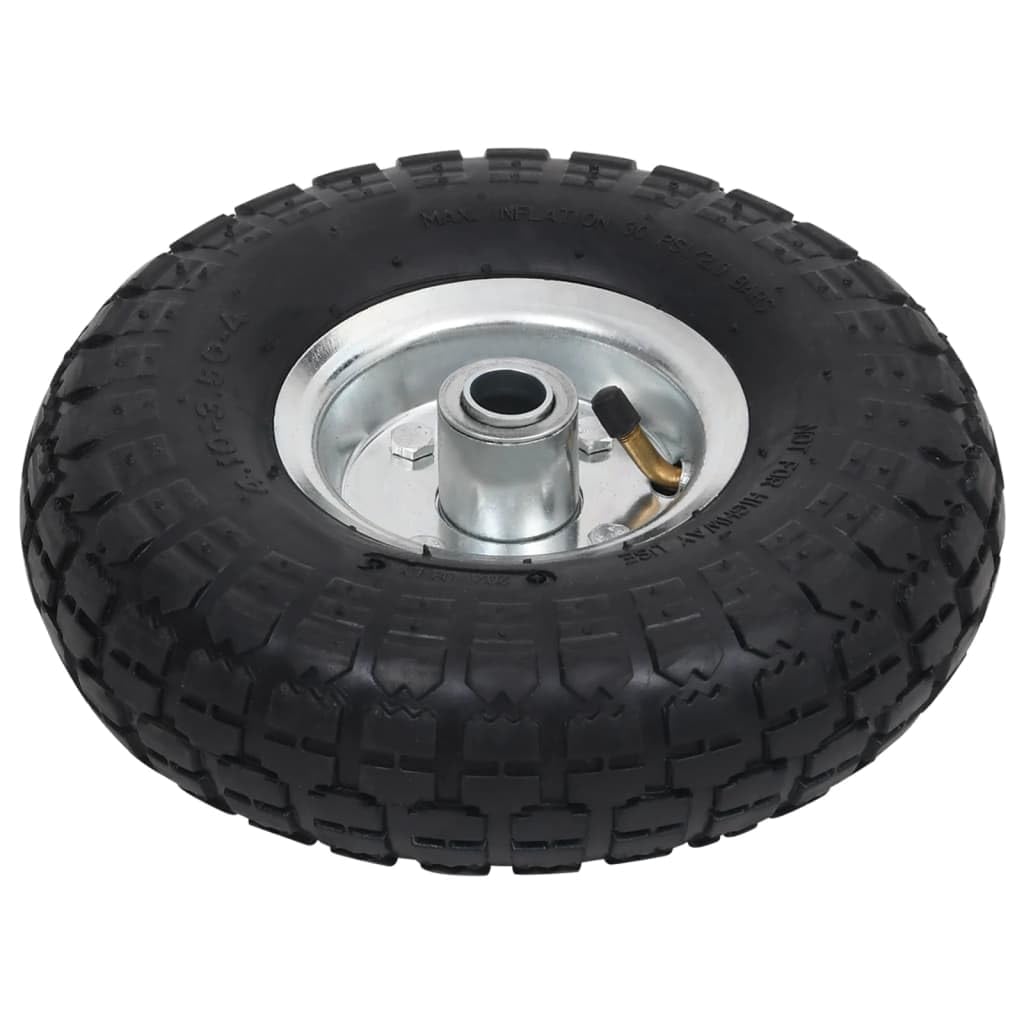 vidaXL Sackkarrenrad 4.10/3.50-4 Gummi 2 Stück 260x83 mm