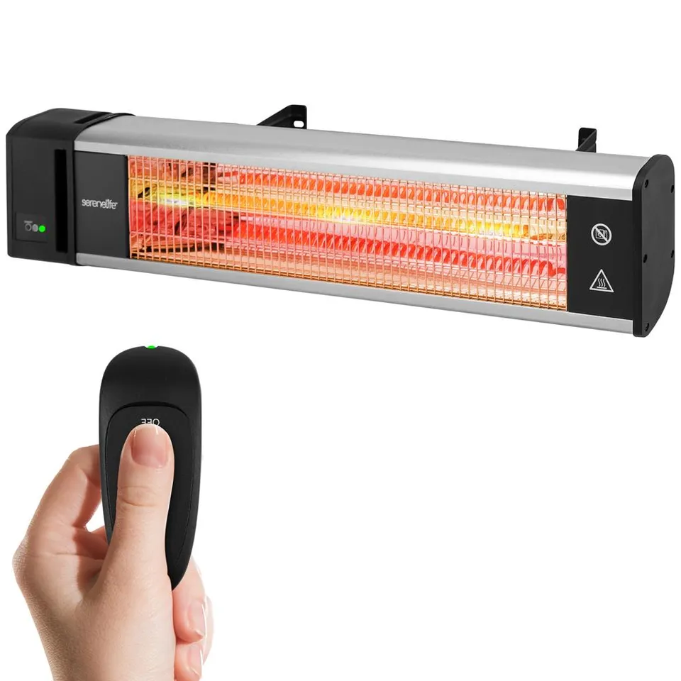 Serenelife Heater Terrassenheizstrahler 1500W Wand Fernbedienung