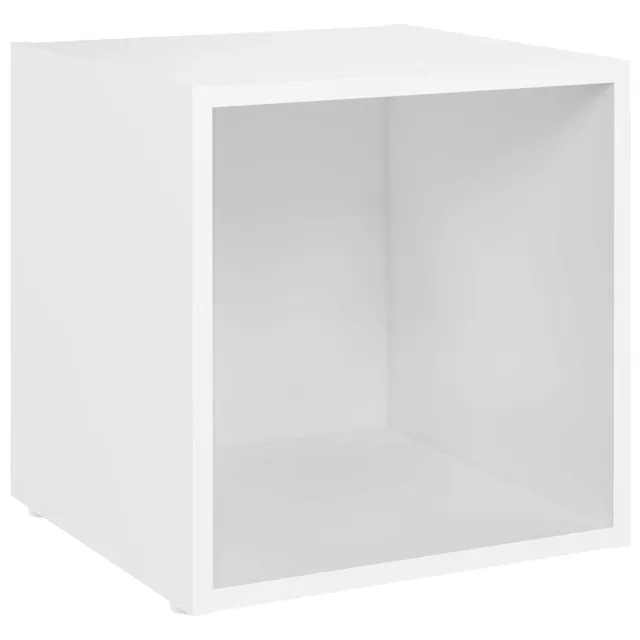 vidaXL TV Schrank Lowboard weiß 37x35x37cm 1 Fach