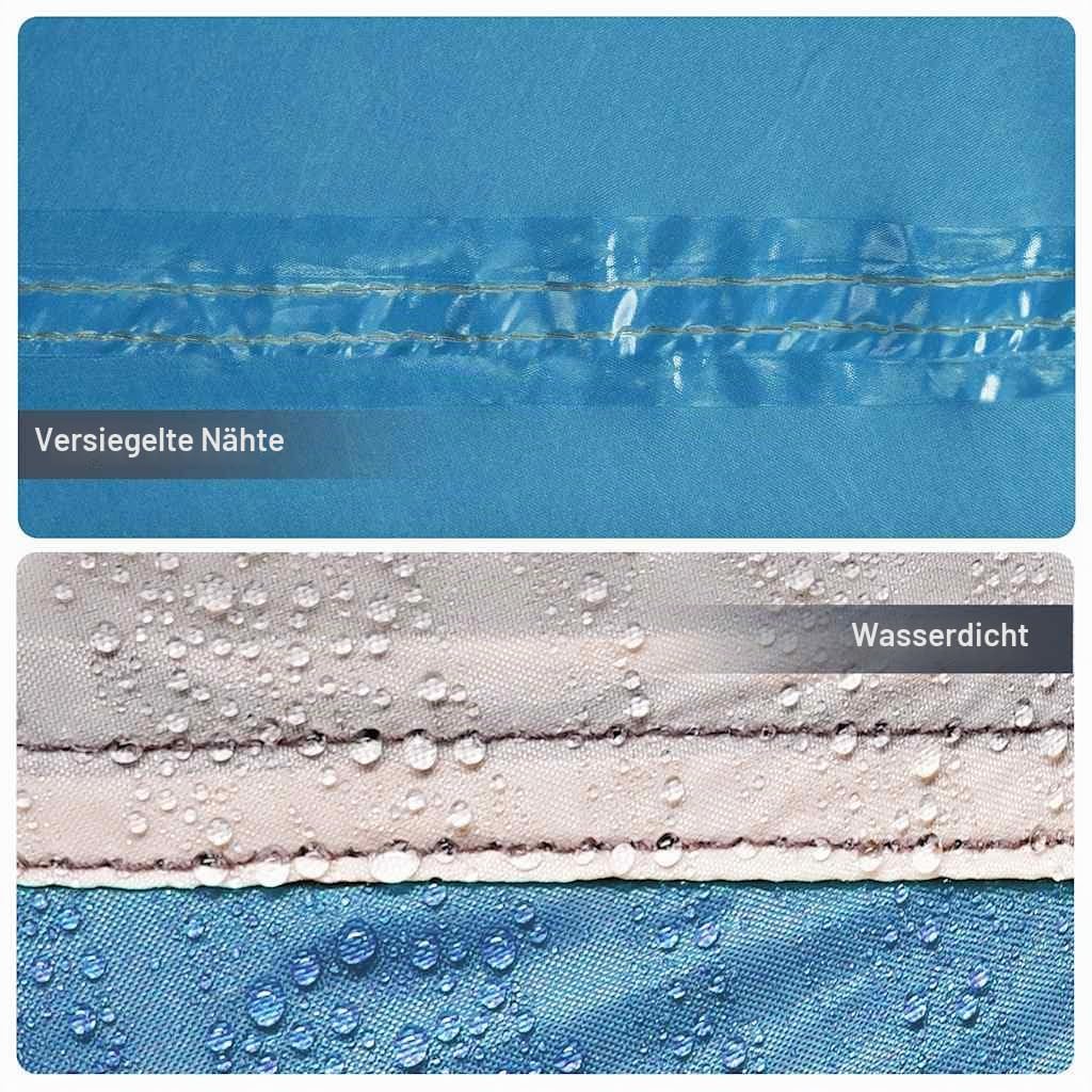 vidaXL Windschutz Strand Blau 510x153cm Camping Polyester