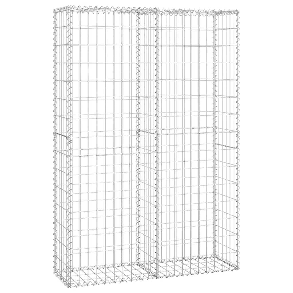 vidaXL Steinkorb Gabione Deckel Stahl 150x100x30 cm
