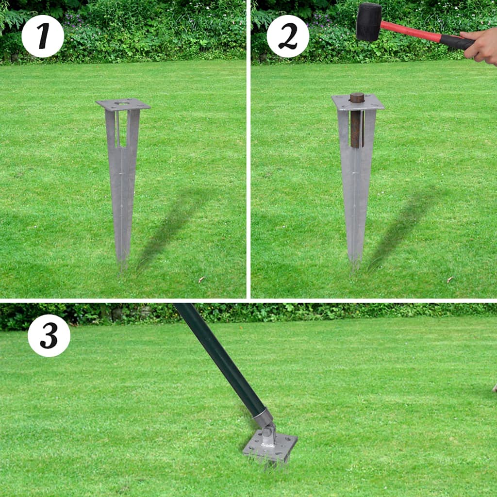 vidaXL Heim & Garten Zaun-Set Grün 10x0,8 m Stahl