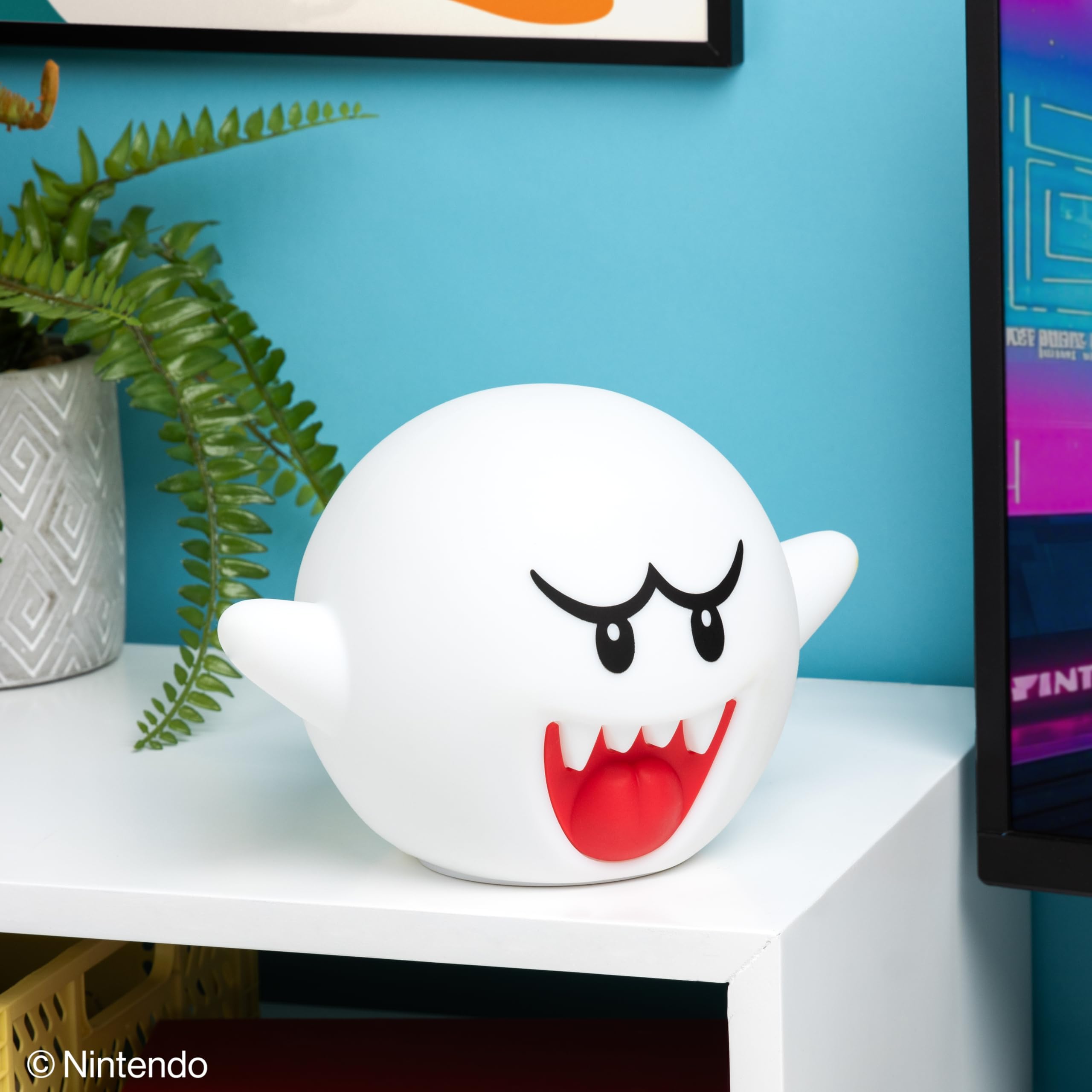 Paladone Lighting SquishyGlo Boo Silikon-Lampe Mario 13,7 cm