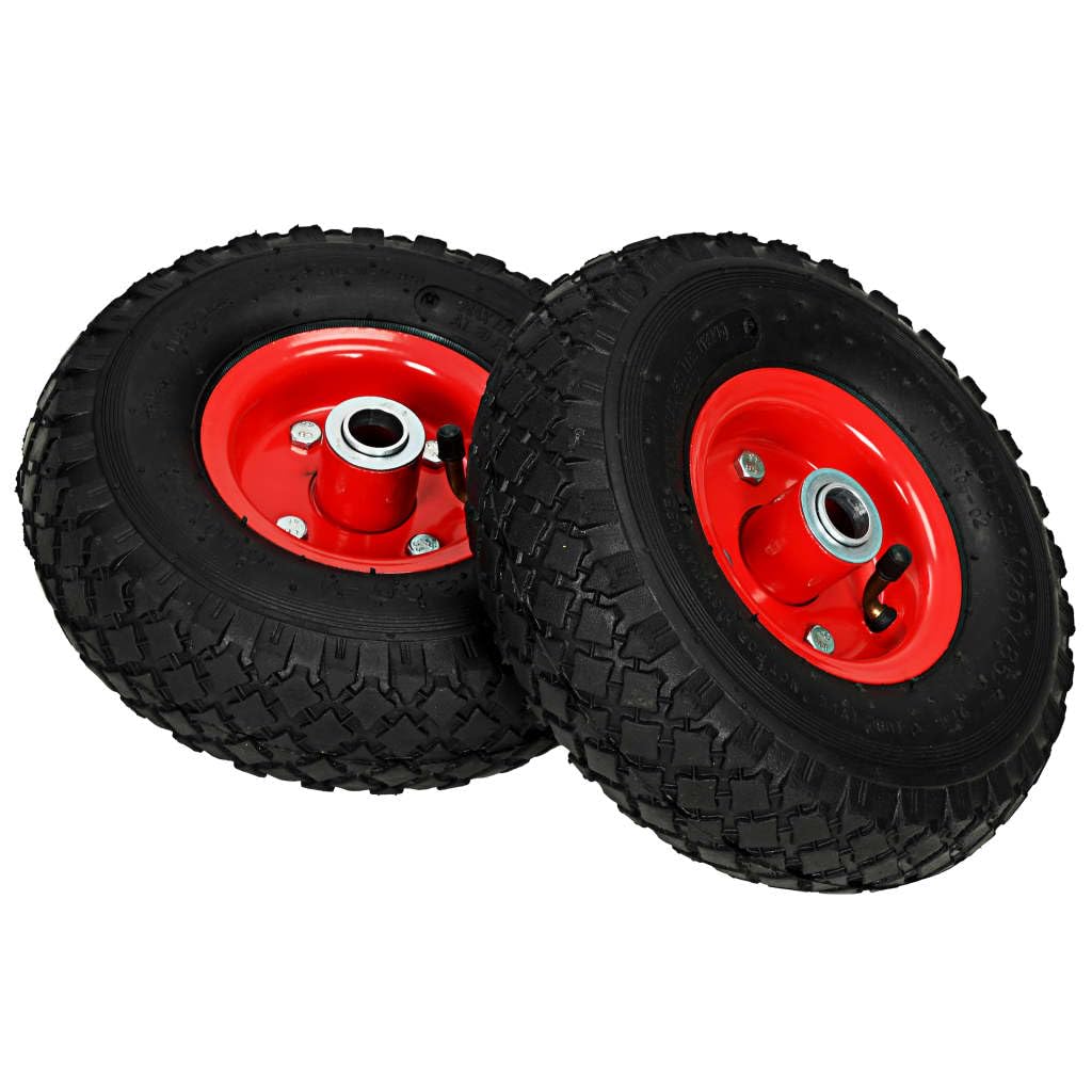 vidaXL Sackkarrenräder Gummi 3,00-4 245x82 mm 2 Stk pannensicher