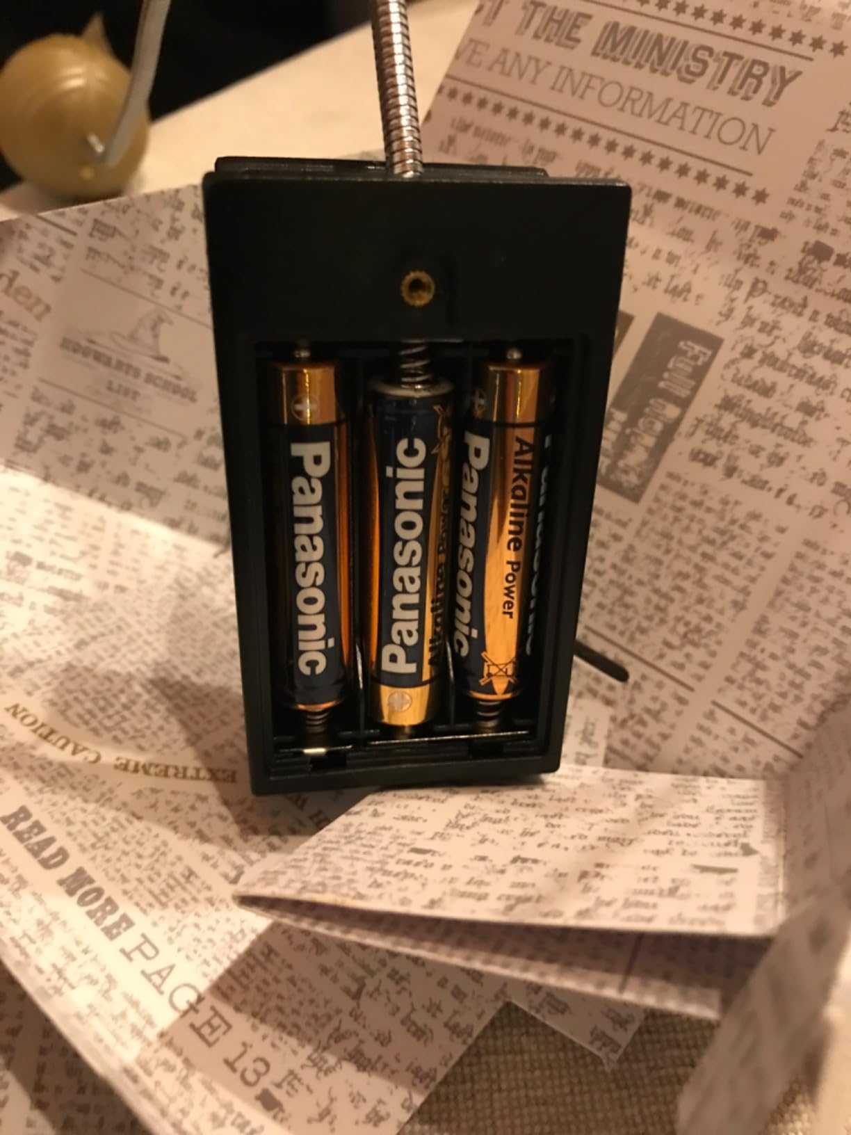Paladone Lighting Goldener Schnatz Leselampe Clip Batterie