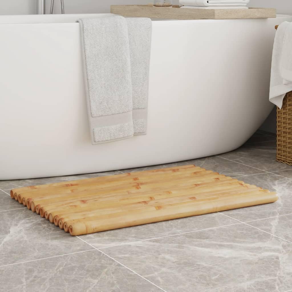 vidaXL Badematten Bambus 70x50cm 2 Stk. Latten Holz