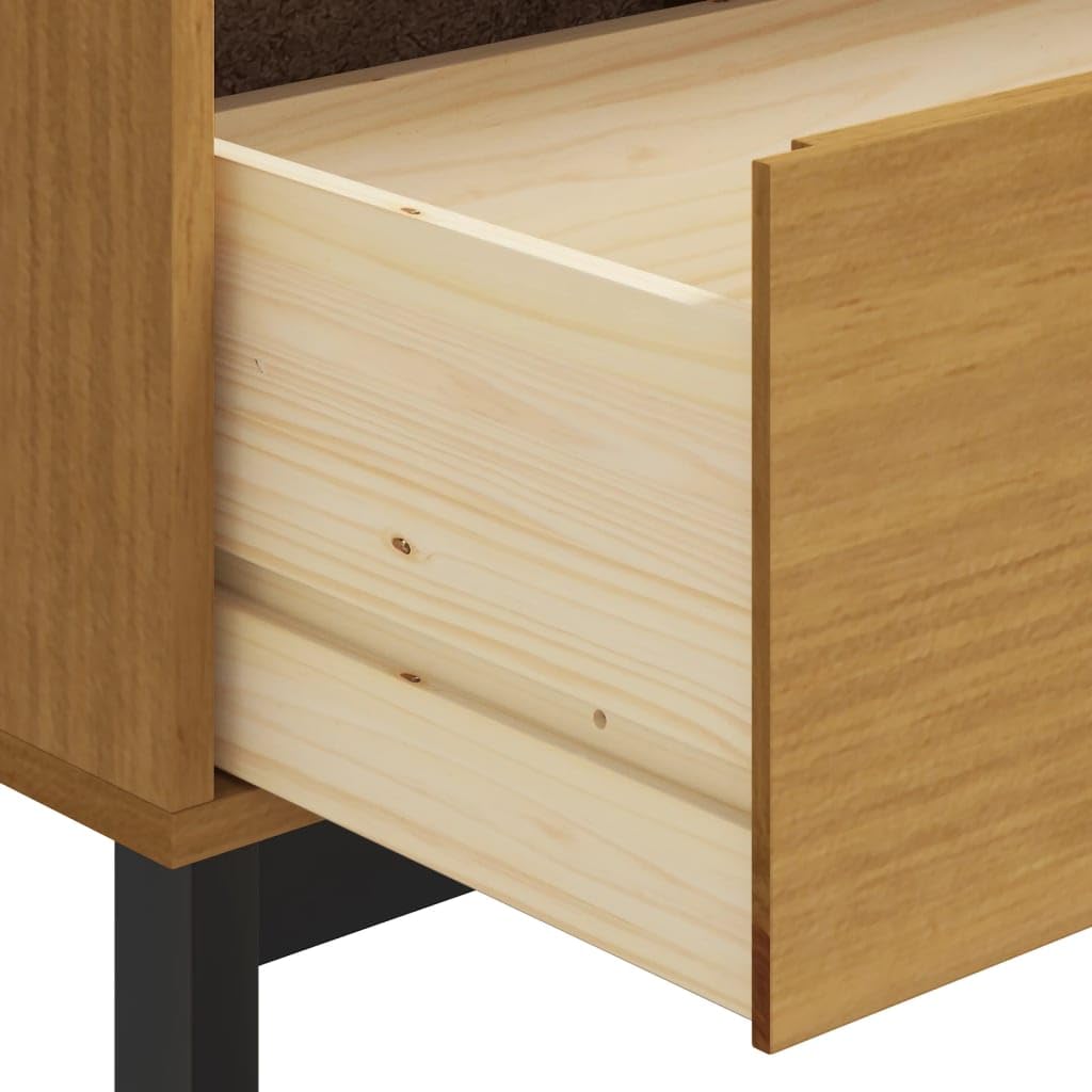 vidaXL Möbel Schubladenschrank Kiefer 4 Schubladen Holz