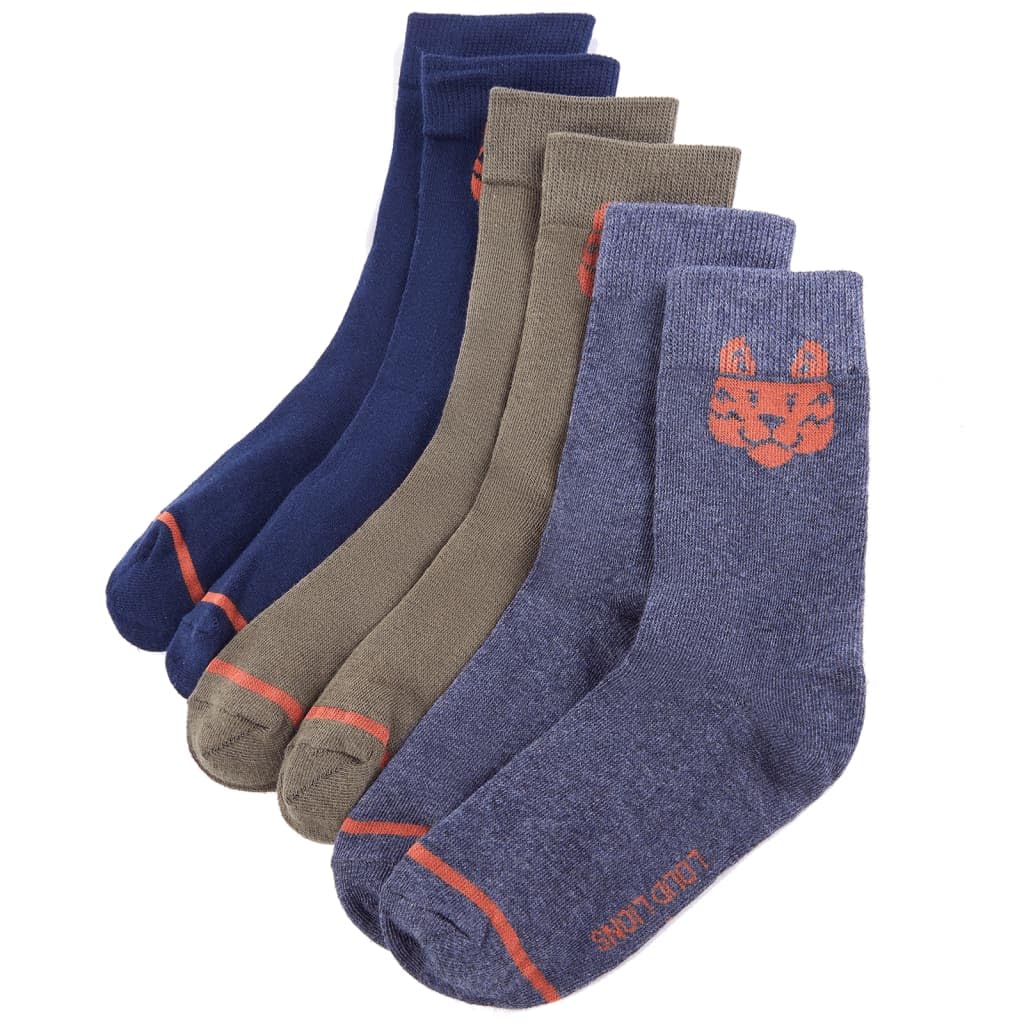 vidaXL Baby & Kleinkind Kindersocken Tiger 30-34 5 Paar Baumwolle