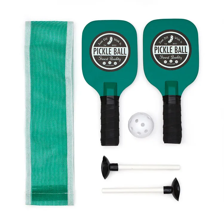 Kikkerland Desktop Pickleball Schreibtischspiel mit Netz
