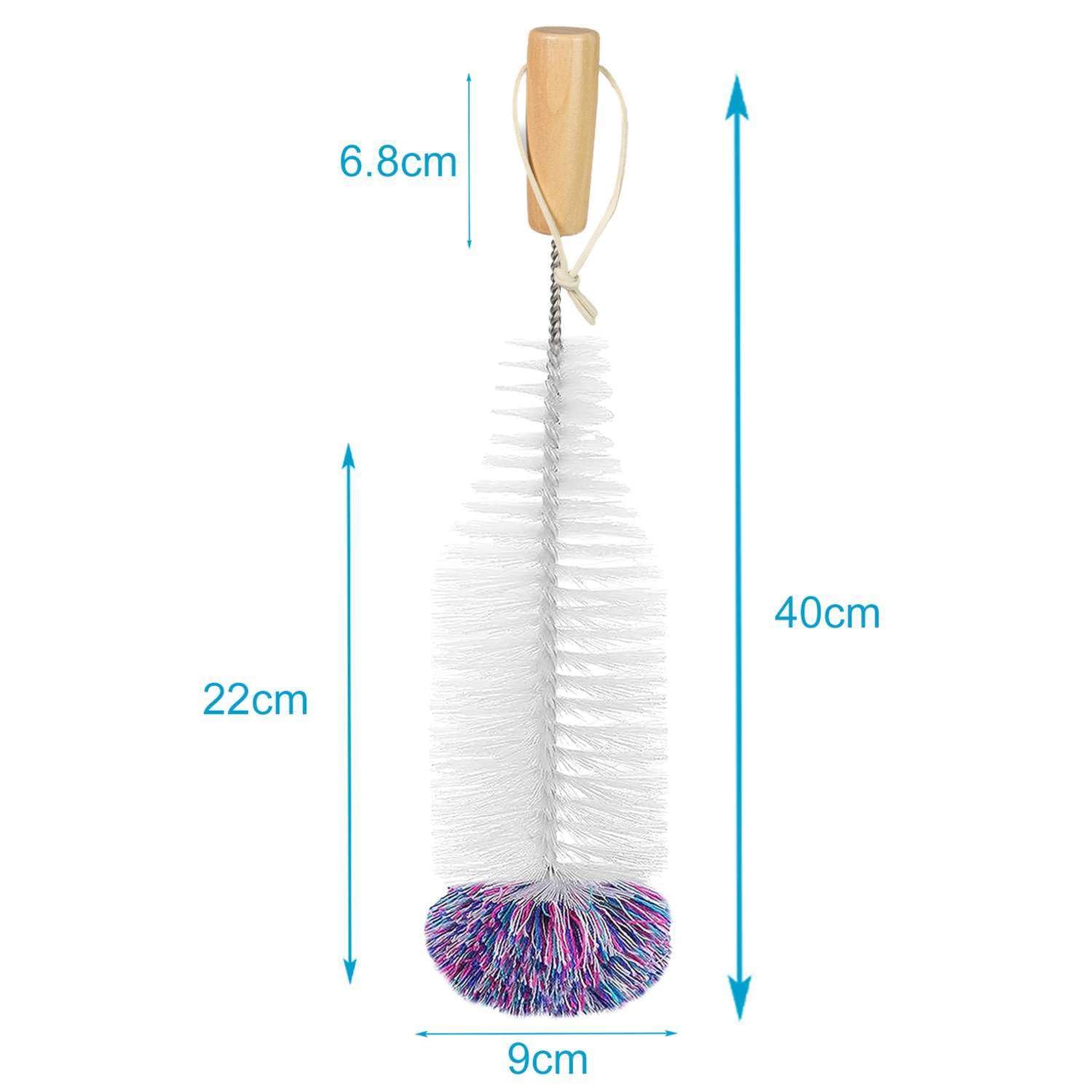 Intirilife Reinigungsbürste Flaschen Weiß 38x9 cm kratzfrei