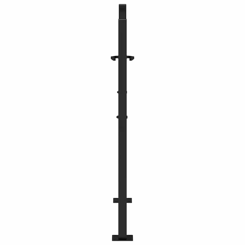 vidaXL Heim & Garten Gartentor 100x100cm Schwarz Flammendesign