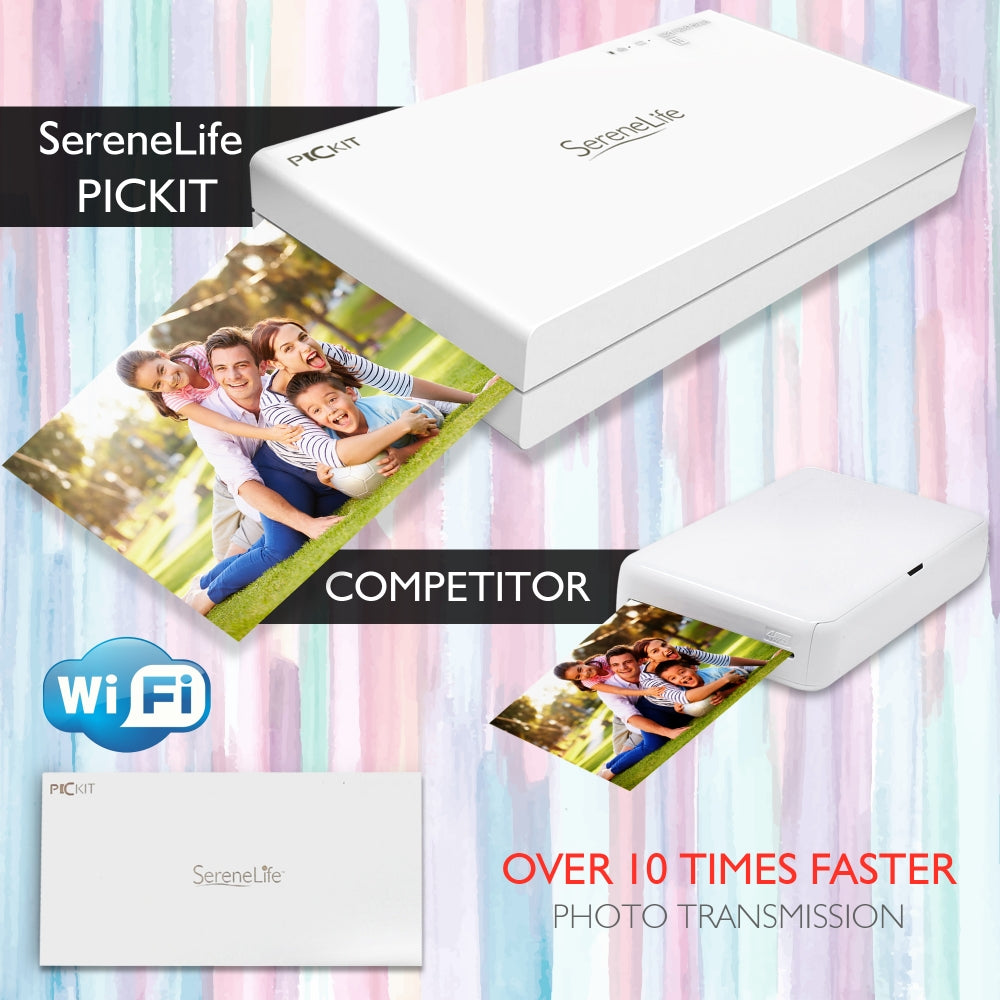 Serenelife Fotodrucker Pickit20 mobil für iPhone Android