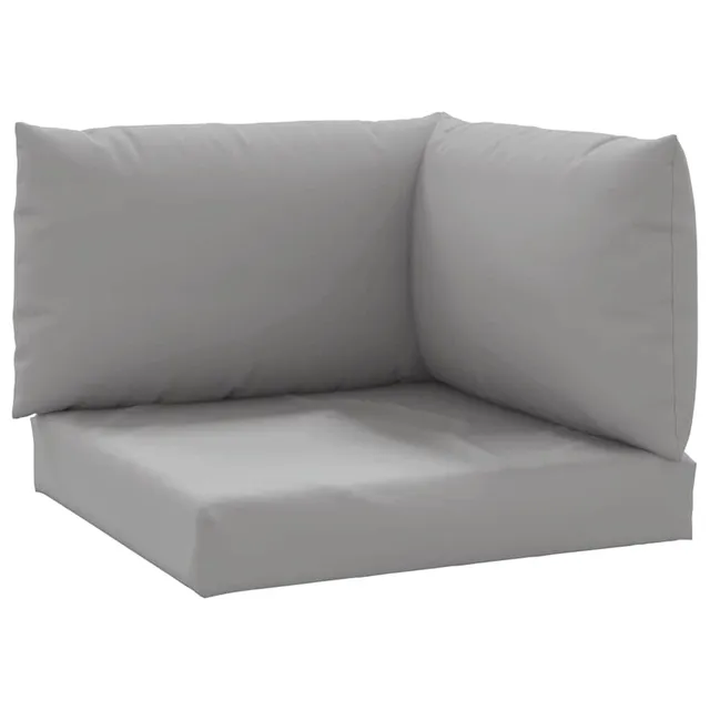 vidaXL Heim & Garten Palettenkissen 3-tlg Grau Oxford