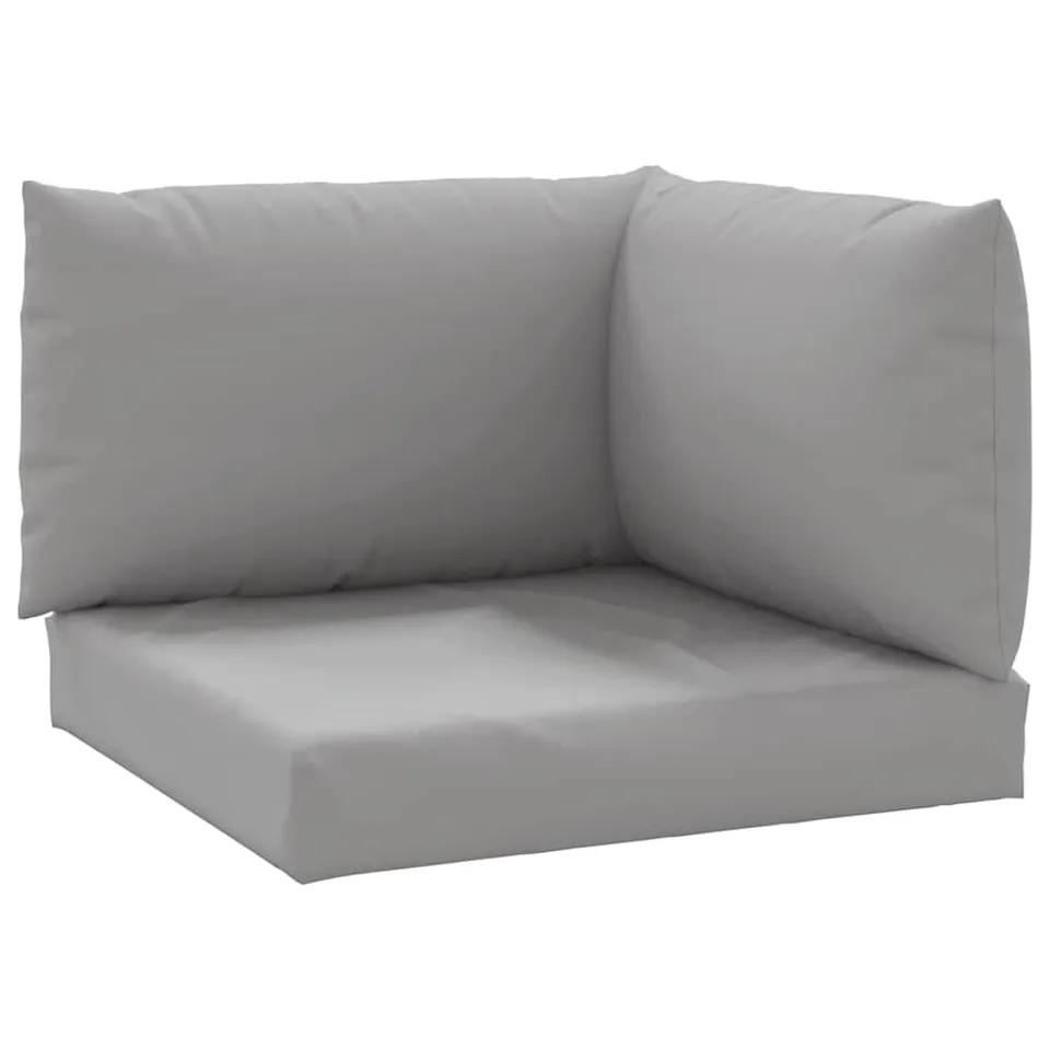 vidaXL Heim & Garten Palettenkissen 3-tlg Grau Oxford