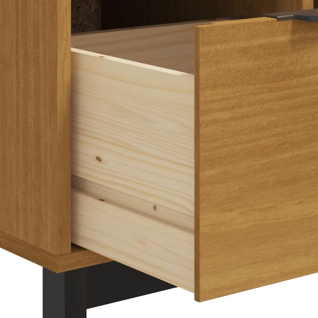 vidaXL FLAM Schubladenschrank Kiefer 110x40x80 4 Schubladen