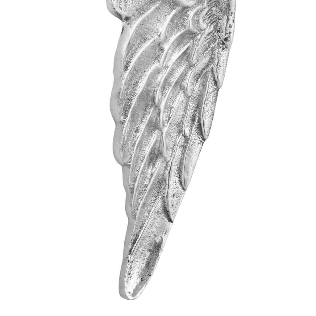 vidaXL Flügel-Skulptur Silber Aluminium 91 cm 2 Stk.