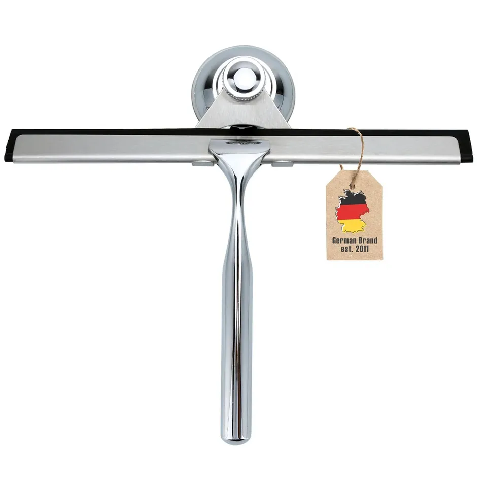 Intirilife Fensterabzieher Silber Edelstahl 25 cm