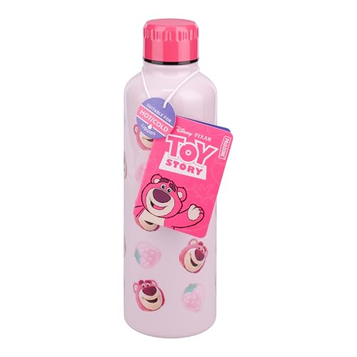 Paladone Lotso Trinkflasche Edelstahl 500 ml rosa