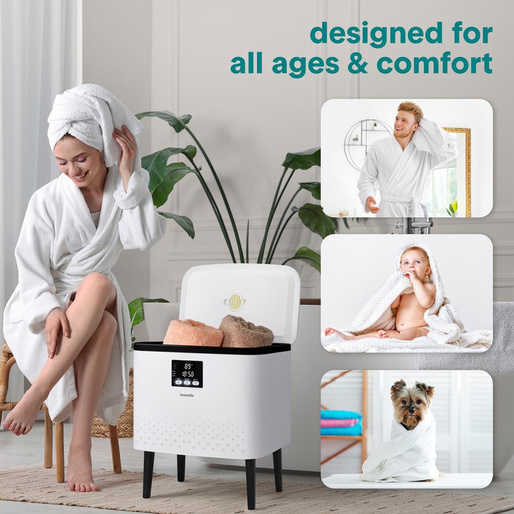 Serenelife Towel Warmers SLTLR725 Handtuchwärmer Schwarz 20 L