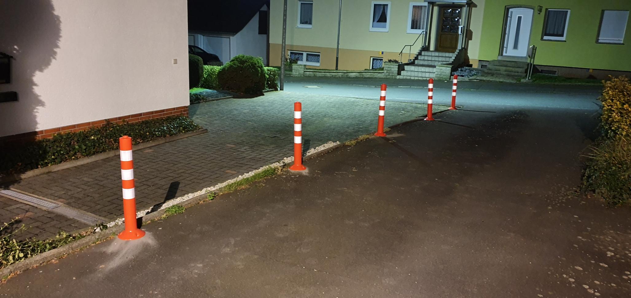 vidaXL Verkehrspoller Leitpoller 75 cm 5 Stück Kunststoff