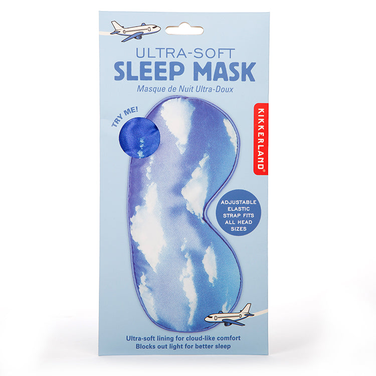 Kikkerland On-The-Go Cloud Schlafmaske Ultra-soft Weiß