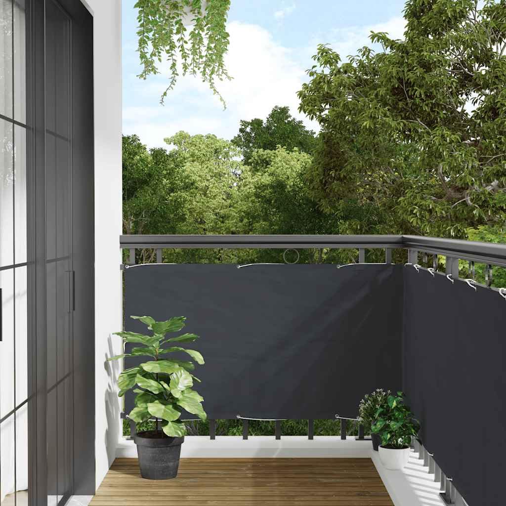 vidaXL Heim & Garten Sichtschutz Anthrazit PVC 700x90cm Ösen