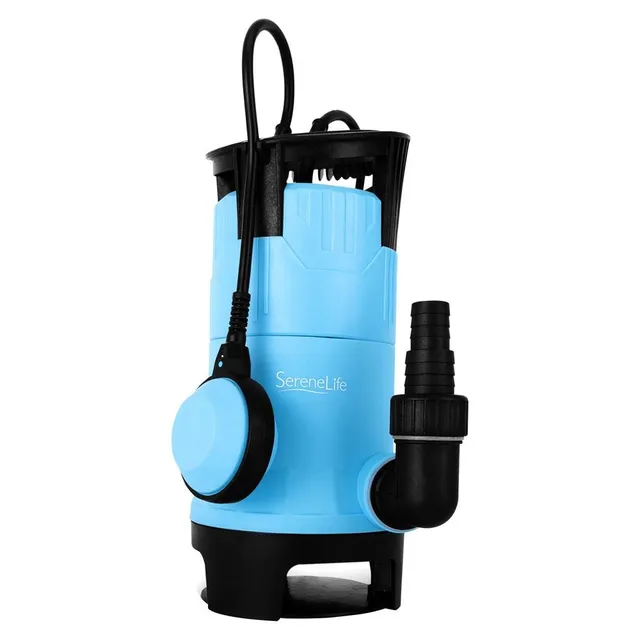 Serenelife Outdoor Tauchpumpe 750W Blau 12500 l/h mit Schwimmer