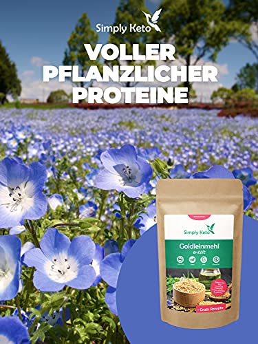 Keto Backzutaten Goldleinsamenmehl Lower Carb 500 g vegan