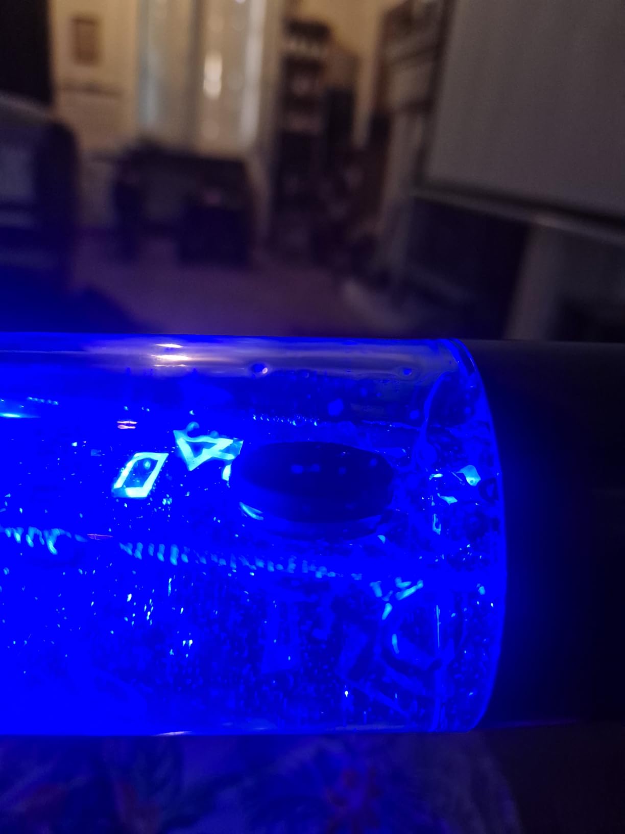 Paladone Playstation Flow-Lampe 33 cm Glitzer Blau USB
