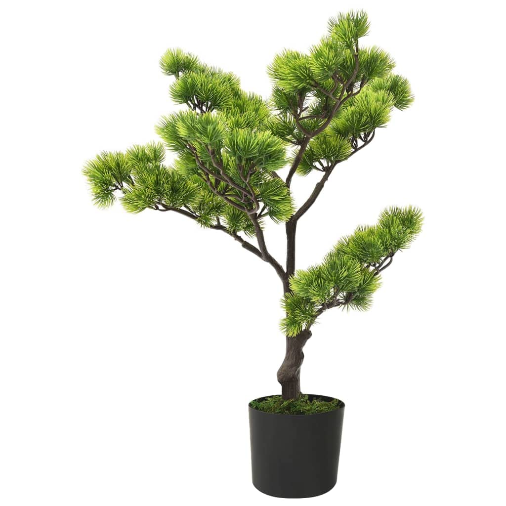 vidaXL Bonsai Pinus künstlich 60cm Dunkelgrün mit Topf