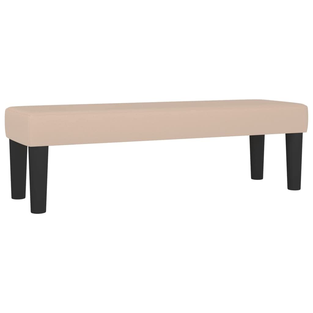 vidaXL Sitzbank Kunstleder schwarz 70x30x30 cm gepolstert