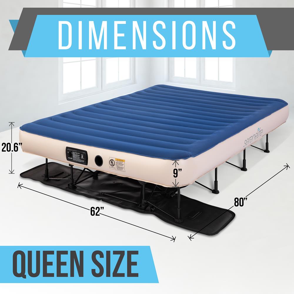 Serenelife Furniture Luftbett Queen 20 Zoll mit Rahmen