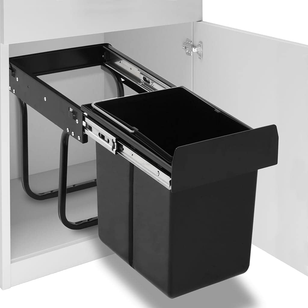vidaXL Möbel Abfallbehälter Ausziehbar 20L Soft-Close