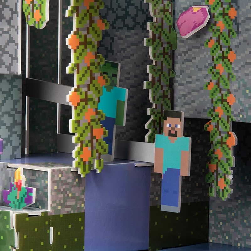 Paladone Minecraft 3D Bauset Höhle 40 Teile ohne Kleber