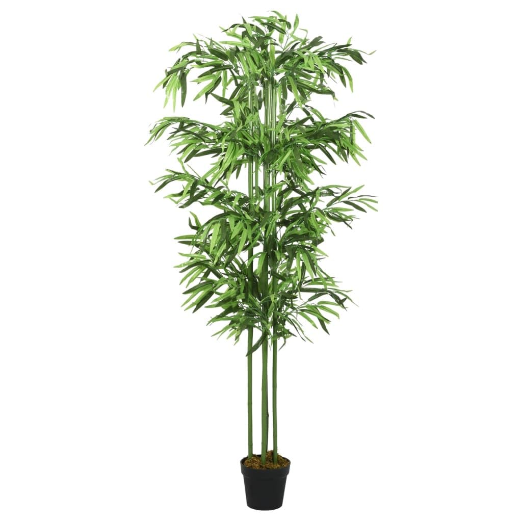 vidaXL Bambusbaum künstlich 80 cm Kunstpflanze grün 240 Blätter