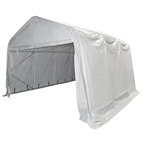 vidaXL Lagerzelt 4x6m weiß PVC 550g/m² Zelthalle Unterstand