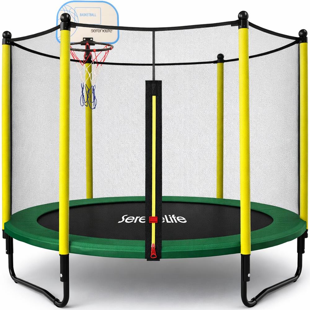 Serenelife Trampolin Kinder 5ft mit Netz Basketballkorb