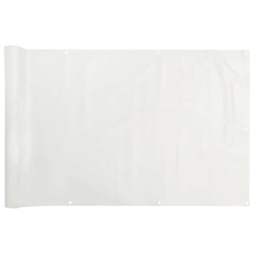 vidaXL Heim & Garten Sichtschutzmatte Weiß PVC