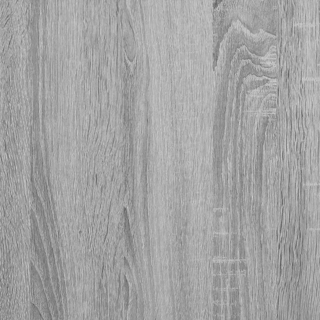 vidaXL Möbel Bücherregal 97,5cm Grau Sonoma Holz Metall