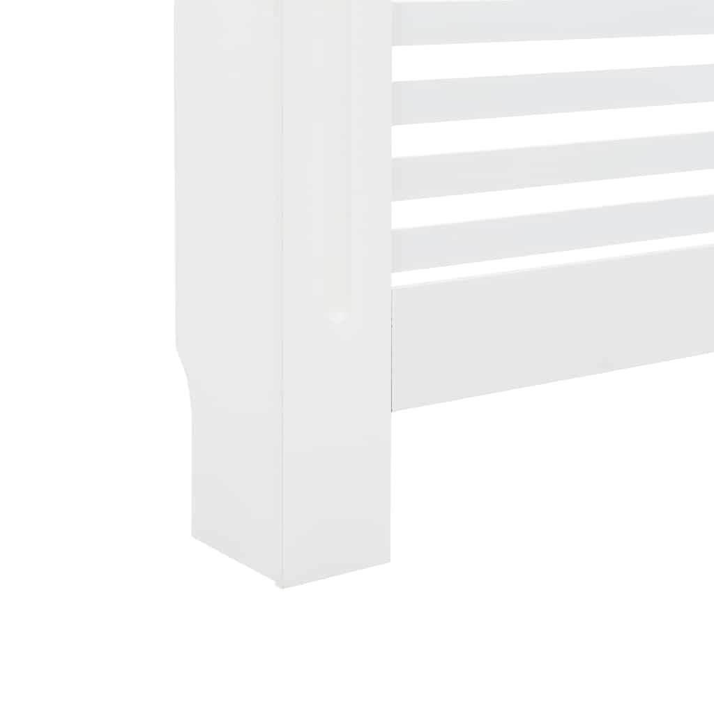 vidaXL Heimwerkerbedarf Heizkörperabdeckung 112 cm Weiß MDF