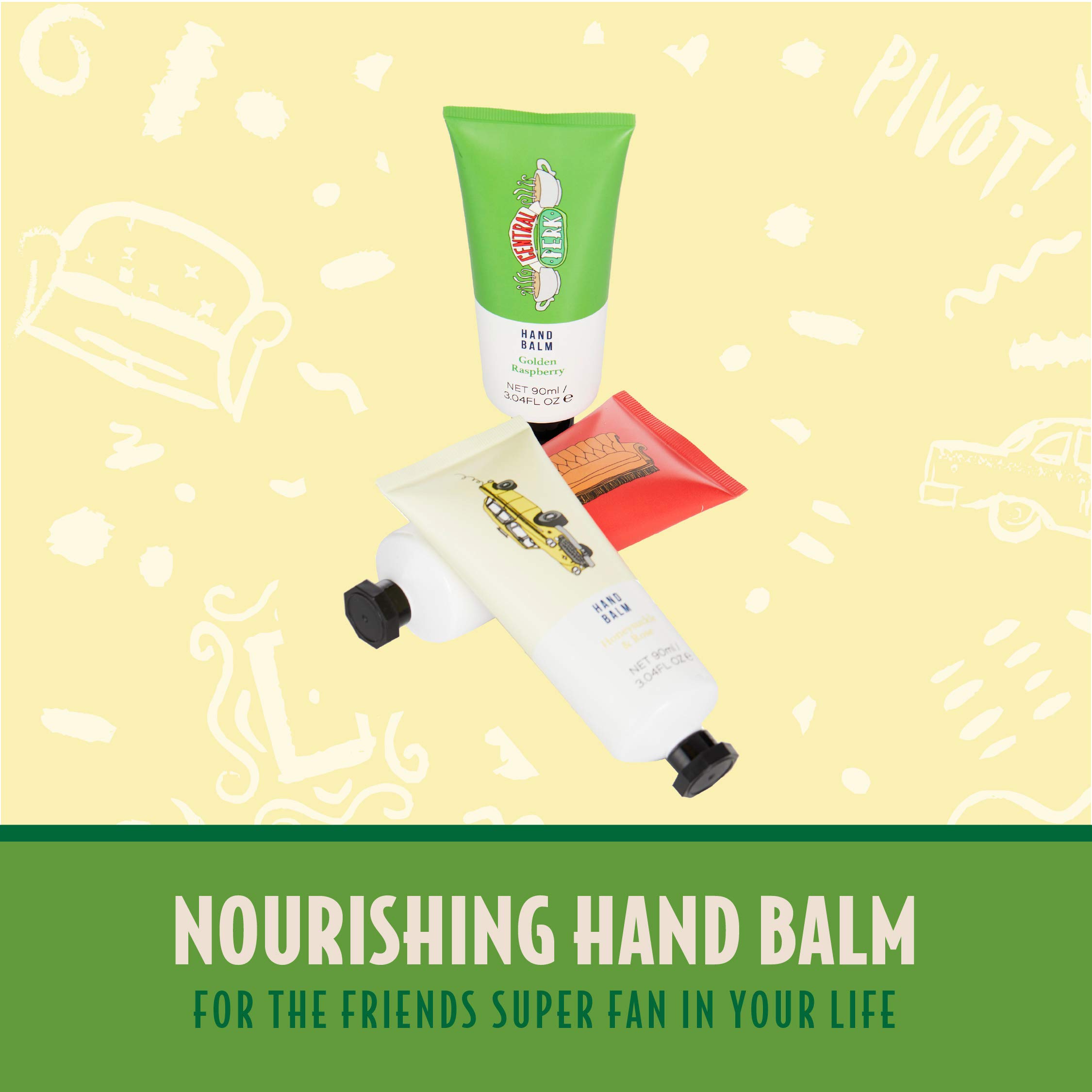 Paladone Friends Handbalsam Set 3x90 ml Himbeere Rose