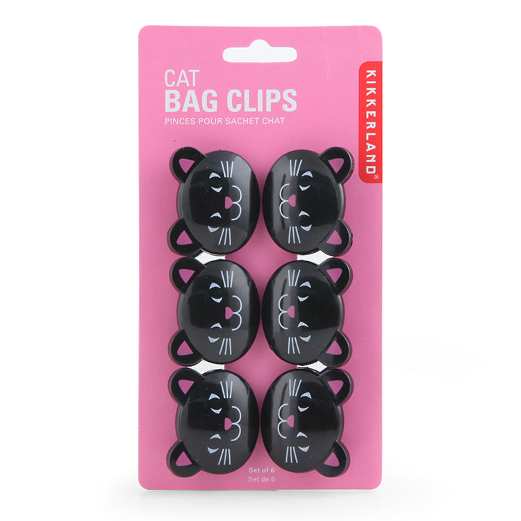 Kikkerland Kitchen Cat Tütenclips Set Katzen Design